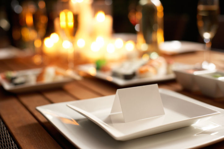 Use place cards to make each place setting look special